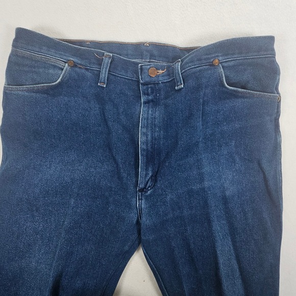Wrangler Other - Vintage Wrangler Mens Straight Leg Jeans Blue Denim Made in USA 35x31